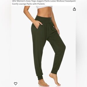 New UEU Army Green Yoga Pants.  Size M.